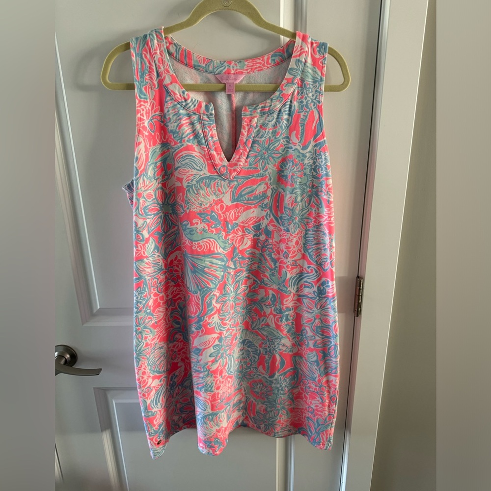 Lilly Pulitzer sleeveless sheath dress. Size XL.